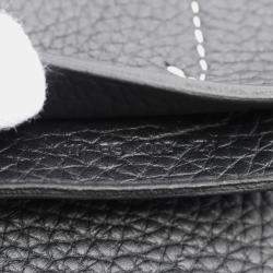 Pre Owned Hermes Black Taurillon Clemence Leather Cabas Serie 46 Tote Bag 