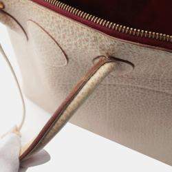 Hermes White Buffalo Leather Skipper Bolide 31 Handbag