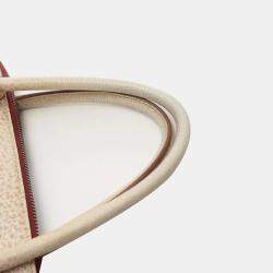 Hermes White Buffalo Leather Skipper Bolide 31 Handbag