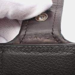 Hermes Black Calf Leather Shoulder Crossbody Bag 