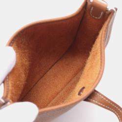 Pre Owned Hermes Gold Taurillon Clemence Evelyne TPM Amazon Shoulder Crossbody Bag