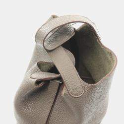 Hermes Etain Taurillon Clemence Picotin Lock 18 Handbag