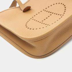 Hermes Sesame Taurillon Clemence Evelyne TPM Amazon Shoulder Bag