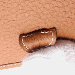 Hermes Gold Taurillon Clemence Evelyne TPM Shoulder Bag