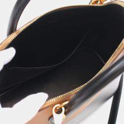 Hermes Black Brown Calf Leather   Bolide31 Shoulder Handbag  