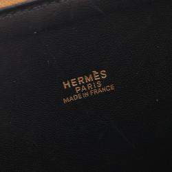 Hermes Black Brown Calf Leather   Bolide31 Shoulder Handbag  