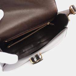 Hermes Brown Evennes Box Calf Leather Passe Guide Shoulder Bag