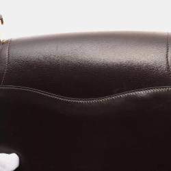 Hermes Brown Evennes Box Calf Leather Passe Guide Shoulder Bag