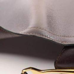 Hermes Brown Evennes Box Calf Leather Passe Guide Shoulder Bag