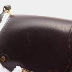 Hermes Brown Evennes Box Calf Leather Passe Guide Shoulder Bag
