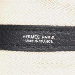 Pre Owned Hermes Black Negonda Leather Garden Party 36 Tote Bag