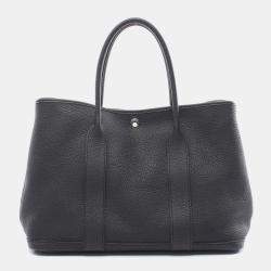 Pre Owned Hermes Black Negonda Leather Garden Party 36 Tote Bag