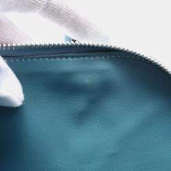 Hermes Blue Jean Taurillon Clemence Leather Bolide 31 Shoulder Bag