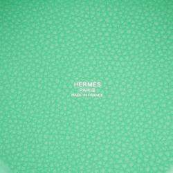Hermes Vert Comic Taurillon Clemence Swift Leather Picotin Lock 18 Bag