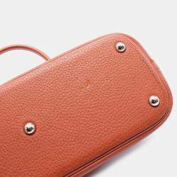 Hermes Brown Clemence Leather Bolide 31 Shoulder Bag