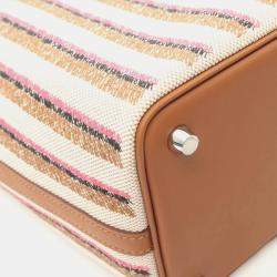 Hermes Multicolor Toile H Swift Leather Picotin Lock 18 Bag