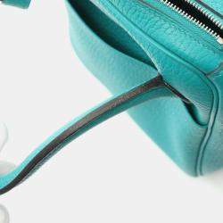Hermes Vert Vertigo Taurillon Clemence Leather Lindy 26 Shoulder Bag