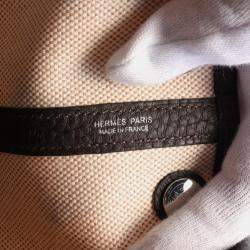 Hermes Toile H Leather Neo Garden 23 Tote Bag