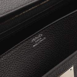 Hermes Black Togo Leather Kelly Depeche 36 Briefcase