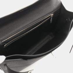 Hermes Black Togo Leather Kelly Depeche 36 Briefcase
