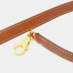 Pre Owned Hermes Brown Gold Epsom Leather Bolide 1923 30 Handbag