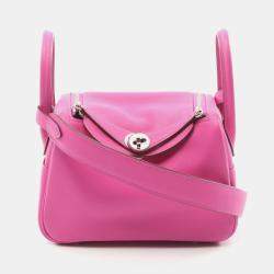Hermes Magnolia Swift Leather Lindy Mini Shoulder Bag