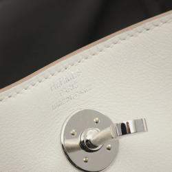Hermes Gris Pale Swift Leather Lindy Mini Shoulder Bag