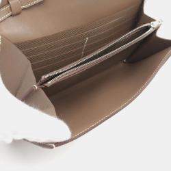 Hermes Etoupe Grey Epsom Leather Constance Long To Go Shoulder Bag