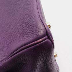 Hermes Ultra Violet Togo Leather Birkin 30 Handbag