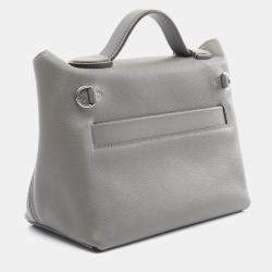 Hermes Gray Evercolor Swift Leather 24/24 Van Quatre 21 Mini Shoulder Bag