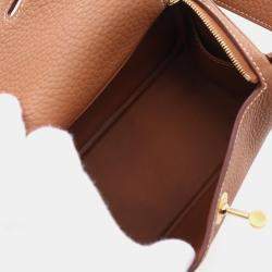 Hermes Gold Taurillon Clemence Leather Lindy Mini Crossbody Bag
