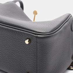 Hermes Black Clemence Leather Lindy Mini Shoulder Bag