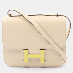 Hermes Nata Beige Epsom Leather Constance Mini Shoulder Bag