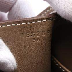 Hermes Etoupe Grey Taurillon Clemence Leather Lindy Mini Crossbody Bag