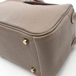 Hermes Taurillon Clemence Leather Lindy Mini Shoulder Bag