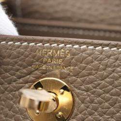 Hermes Taurillon Clemence Leather Lindy Mini Shoulder Bag
