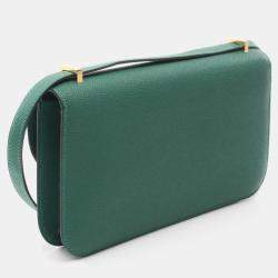 Hermes Menthe Epsom Leather Constance Elan Crossbody Bag