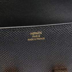 Hermes Black Epsom Leather Constance Elan Shoulder Bag