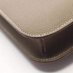 Hermes Etoupe Grey Epsom Leather Constance Elan Shoulder Bag