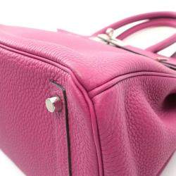 Hermes Rose Purple Togo Leather Birkin 30 Handbag