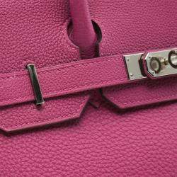 Hermes Rose Purple Togo Leather Birkin 30 Handbag