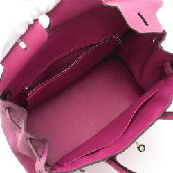 Hermes Rose Purple Togo Leather Birkin 30 Handbag
