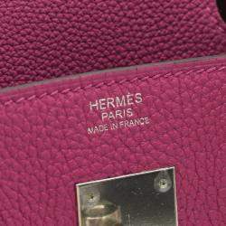 Hermes Rose Purple Togo Leather Birkin 30 Handbag