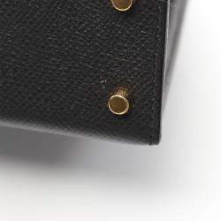 Hermes Black Epsom Leather Mini Kelly Shoulder Bag