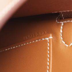 Hermes Gold Epsom Leather Mini Kelly Handbag