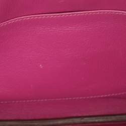 Hermes Tosca Togo Leather Palladium Finish Birkin 30 Bag