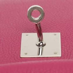 Hermes Tosca Togo Leather Palladium Finish Birkin 30 Bag