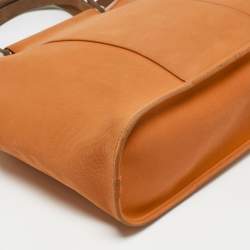 Hermes Orange Canvas Cabag Elan PM Bag