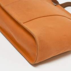 Hermes Orange Canvas Cabag Elan PM Bag