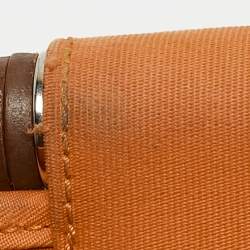 Hermes Orange Canvas Cabag Elan PM Bag